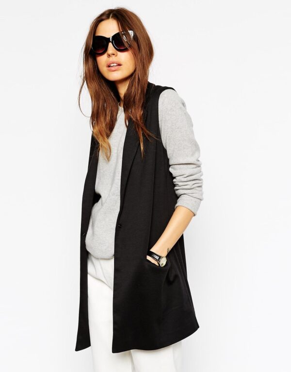 SLEEVELESS PONTE BLAZER