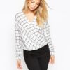 Blouse in Mono Check