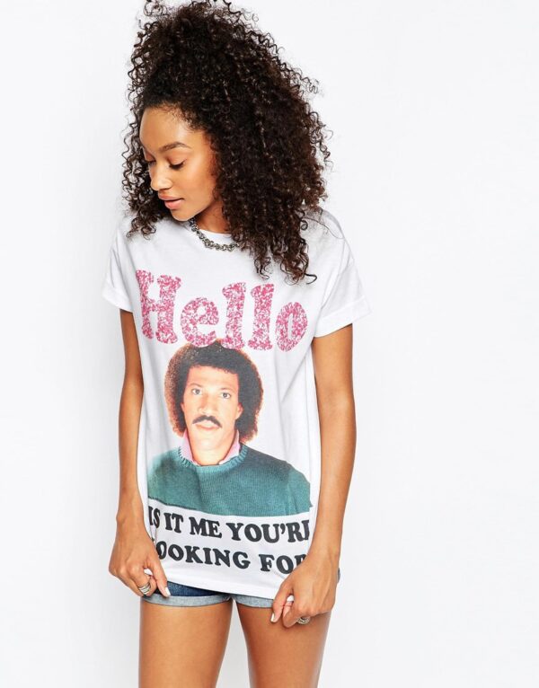 Tunic T-Shirt with Lionel Richie Print