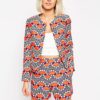 Blazer in Festival Print