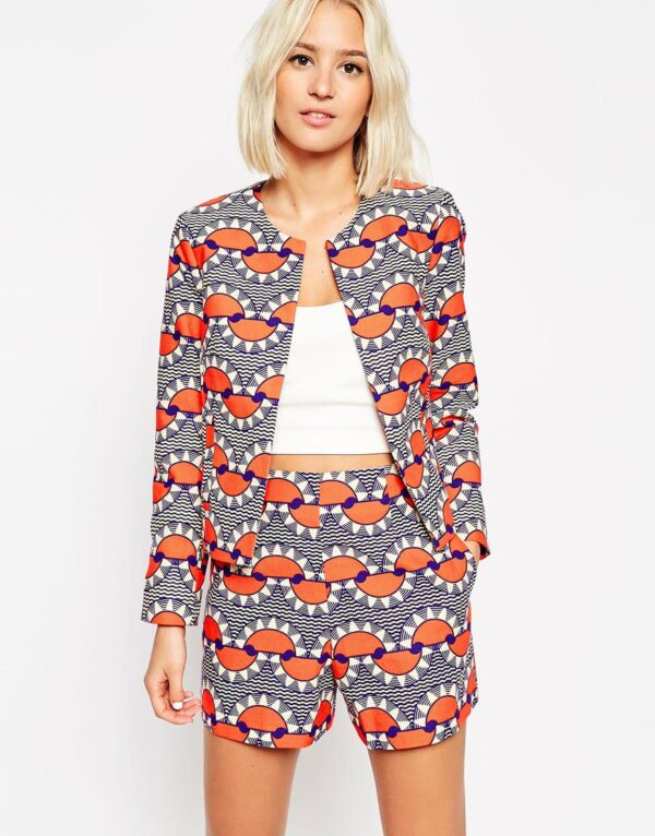 Blazer in Festival Print