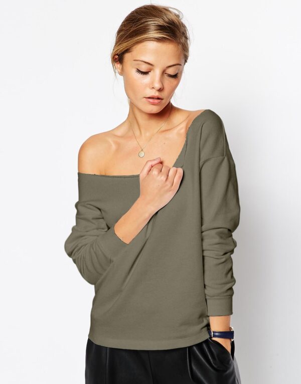 Variation #975 of The Off Shoulder Sweatshirt