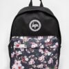 Backpack with Floral Front Pocket