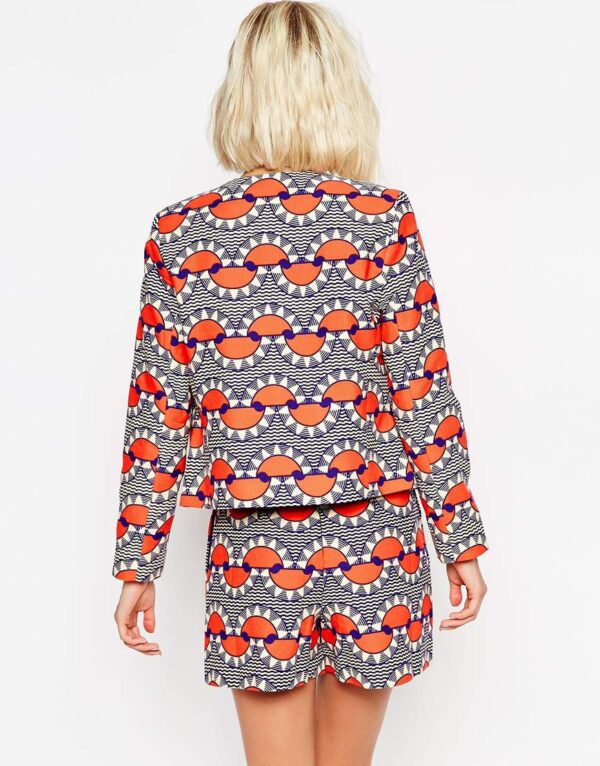 Blazer in Festival Print