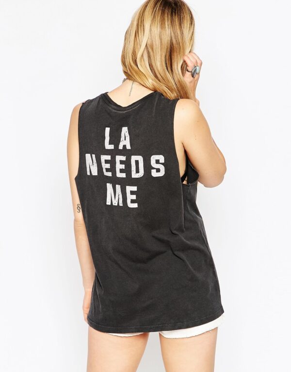 T-Shirt With I Dont Need LA Print