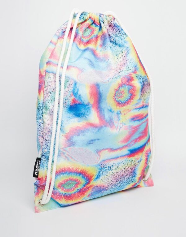 Backpack in Holigraphic Swirl Print