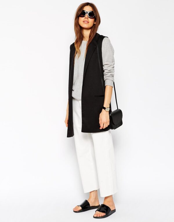 SLEEVELESS PONTE BLAZER